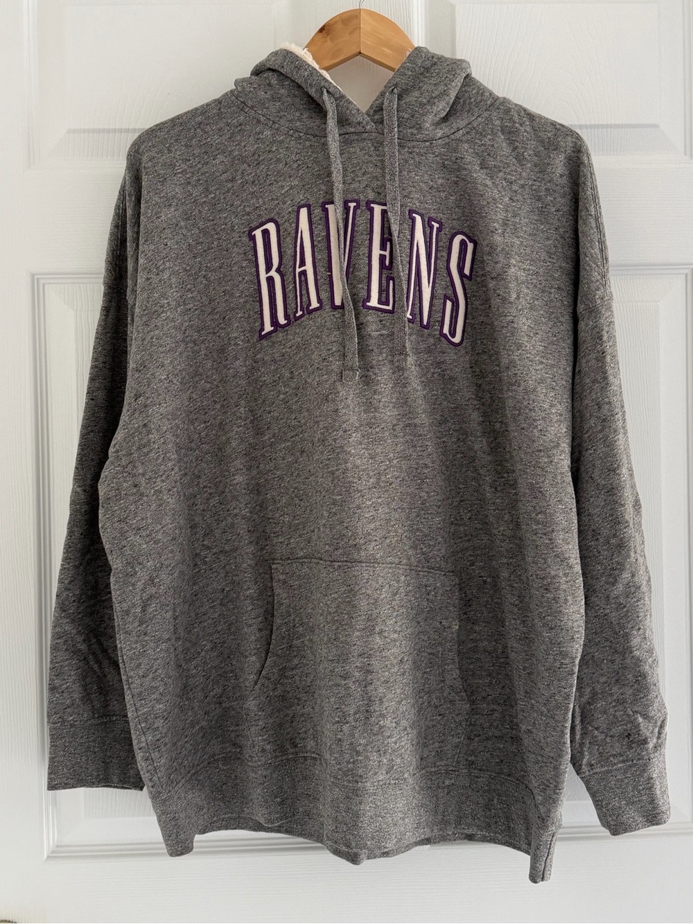 Ravens Grey Pullover Hoodie Sweatshirt